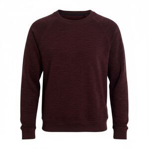 Banana Republic Heathered Arctic Fleece Crewneck Sweatshirt Red Black Size Large